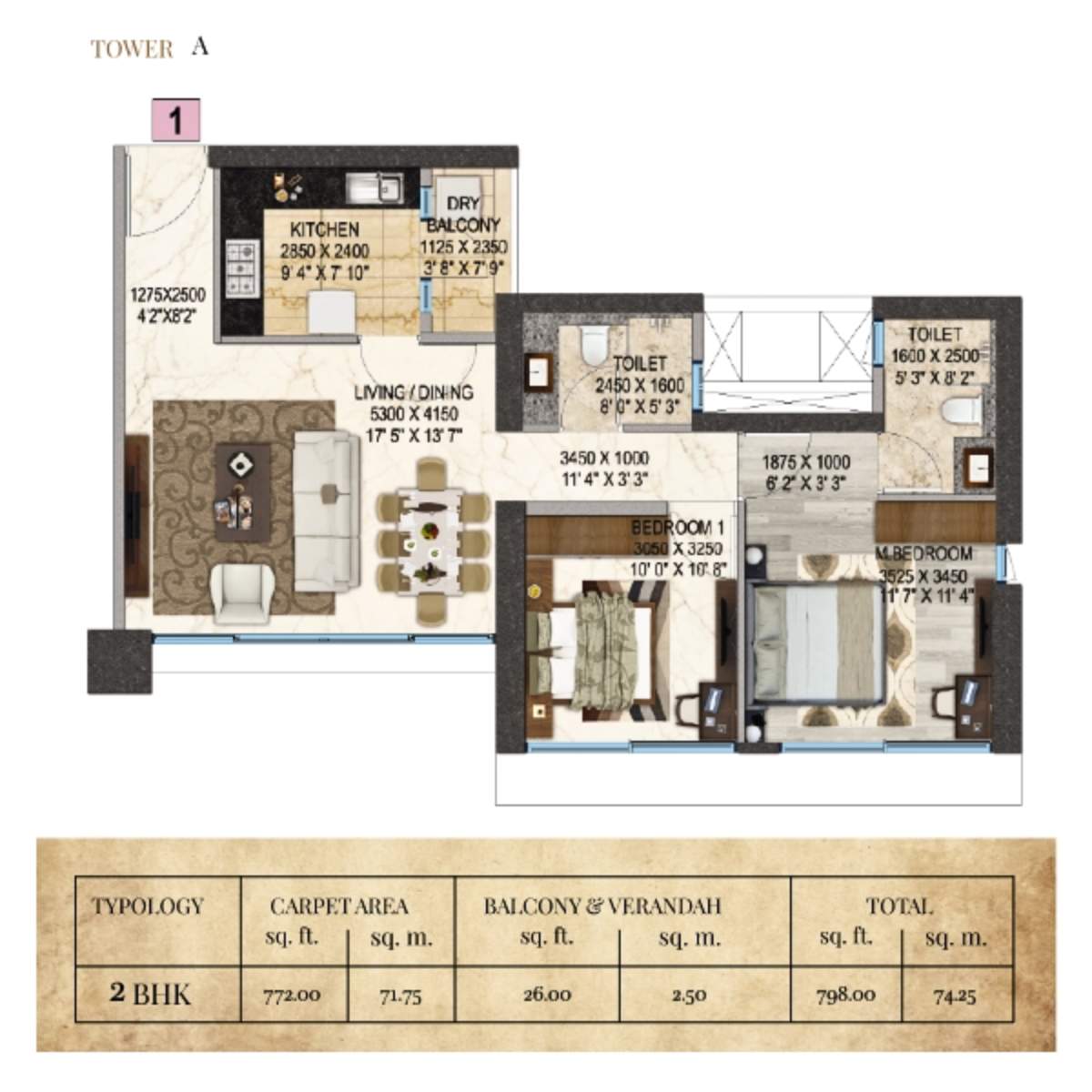 Salsette-27-Floor-Plan-Tower-A-2-BHK-798-Sqft